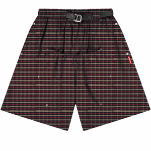 Bermuda Balão Xadrez - Preto/Marrom