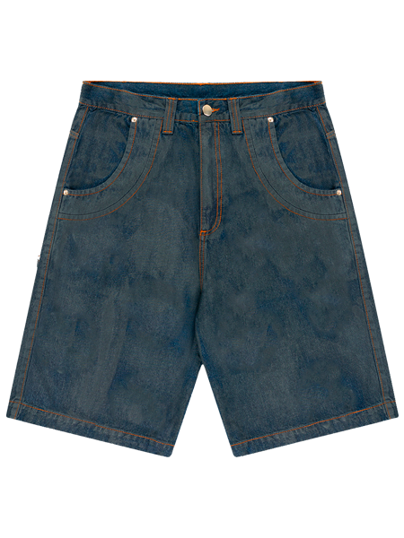 Bermuda Jeans 4 Bolsos - Azul