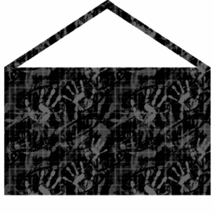 Bolsa Retangular Padronagem MAD - B3 Preto