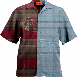 Camisa Portal Bordada - Vermelho/Azul