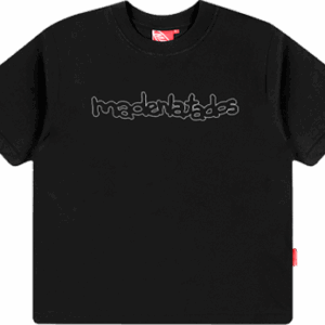 Camiseta Bordado MAD Enlatados - Preto