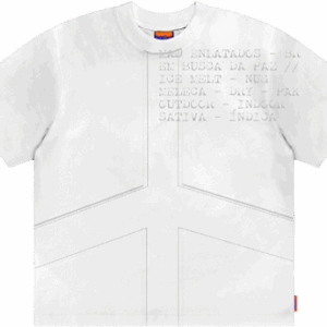 Camiseta Bordado da Paz - Off-White