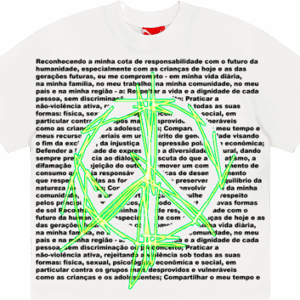 Camiseta Manifesto da Paz