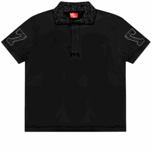 Camiseta Polo 77 Gola Fio Lurex - Preto