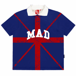 Camiseta Polo College UK - Azul/Vermelho