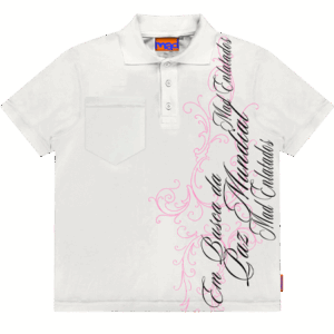 Camiseta Polo com Bolso - Arabesco